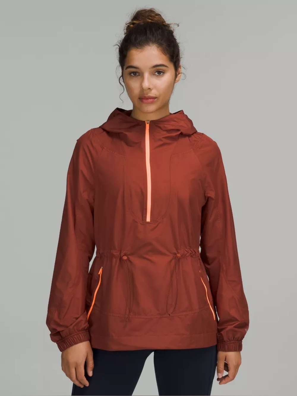 Lululemon 4 cinch waist half zip running jacket